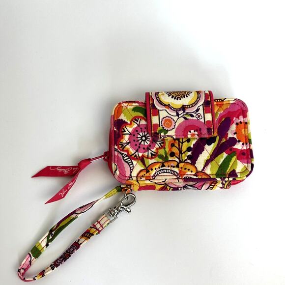 Vera Bradley All-in-One Wristlet Wallet Phone Case – Pink Multicolor Floral - Picture 2 of 4